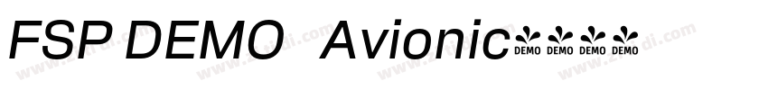 FSP DEMO   Avionic字体转换